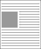 Рис. 2. Рисунок выровнен по левому краю и обтекается текстом справа