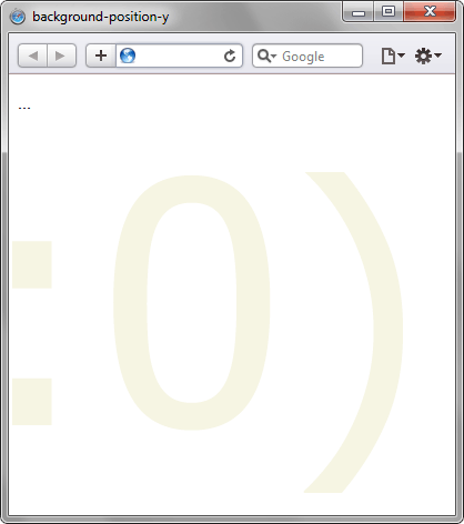 Положение фона по вертикали