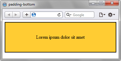 Применение свойства padding-bottom