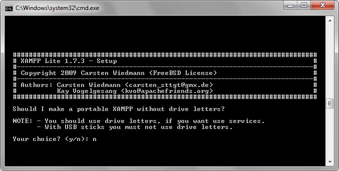 Настройка XAMPP